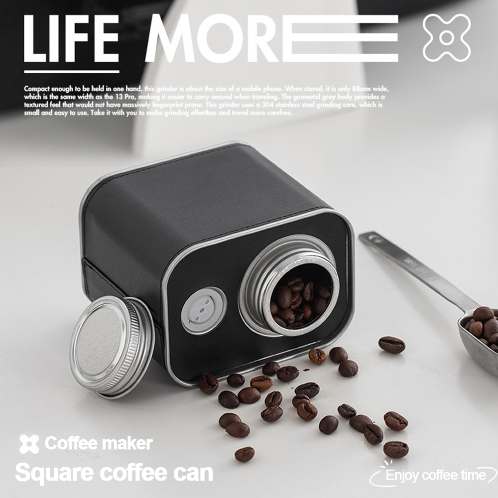 Food Storage Square Containers - Latas herméticas de granos de café,