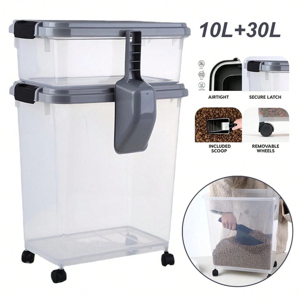 Food Storage For Dog - Contenedor de Almacenamiento de Alimentos, Combo