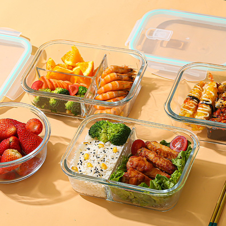 Food Storage Square Containers - Recipiente de Vidrio para Conservar Alimentos,