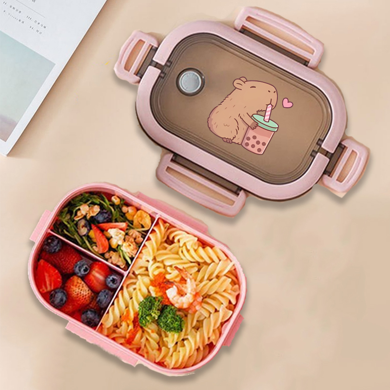 Food Storage For Room - Fiambrera Bento de Capibara con estampado