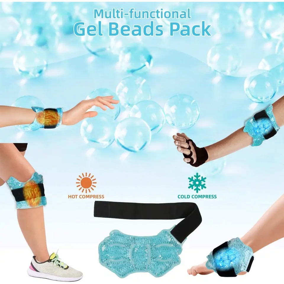 Cold Pack Ice Gel - Compresa de Gel Frío/Caliente para Tobillo/Pie