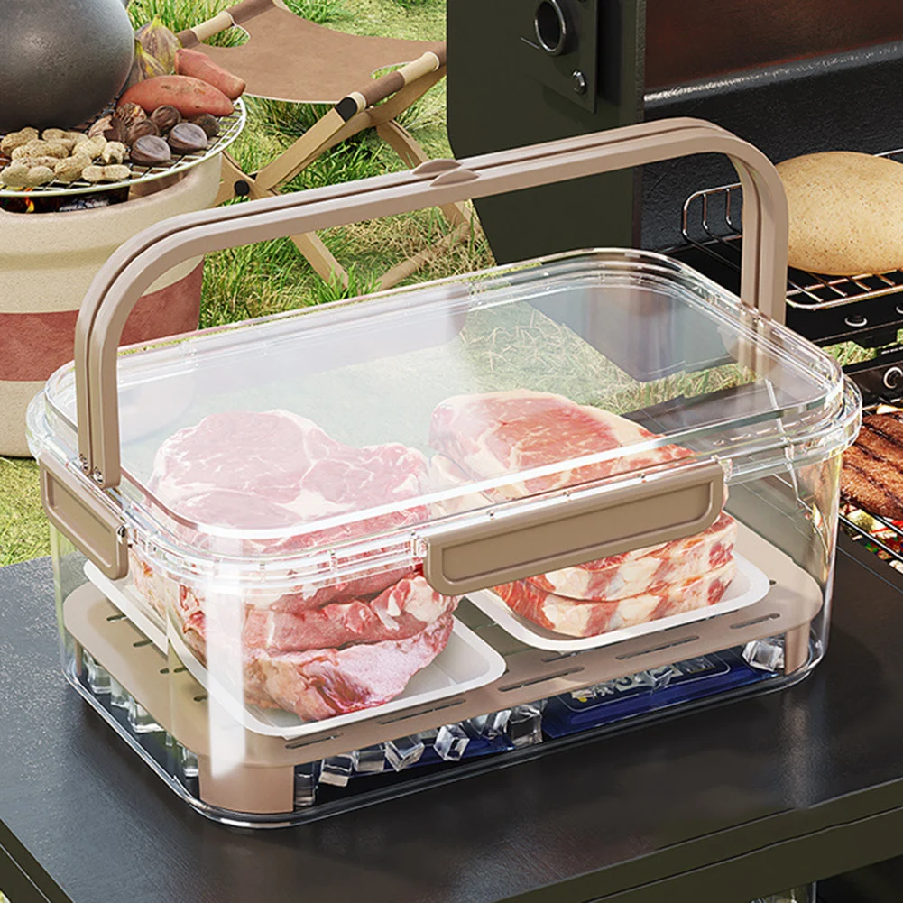 Food Storage Square Containers - Contenedor portátil de almacenamiento de alimentos,
