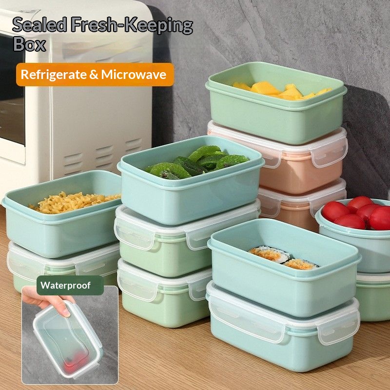 Food Storage Square Containers - Recipientes Herméticos para Almacenamiento de Alimentos,