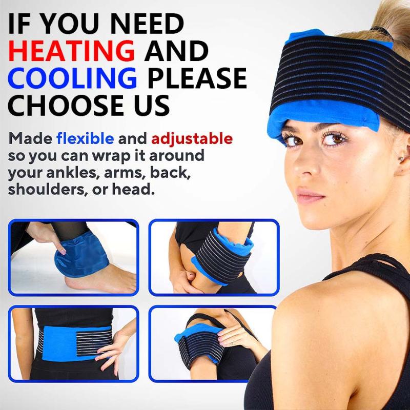 Cold Pack Ice Gel - Compresa Fría Reutilizable Profesional, Bolsa de