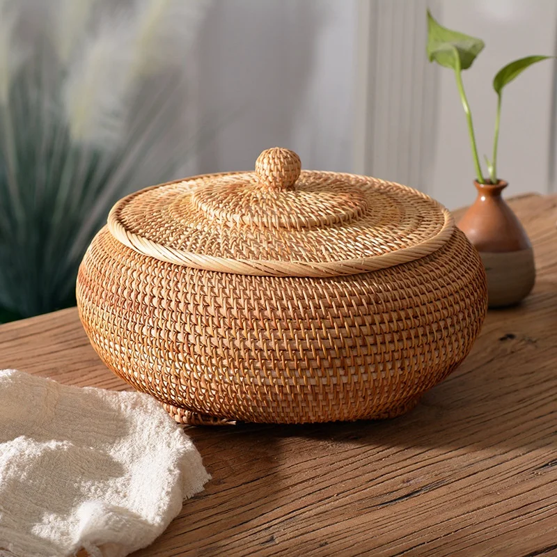 Food Storage Organiser - Caja de almacenamiento de mimbre tejida
