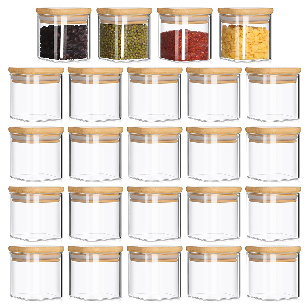 Juego de tarros de vidrio de 4 - Food Storage Glass Set reseña y precio