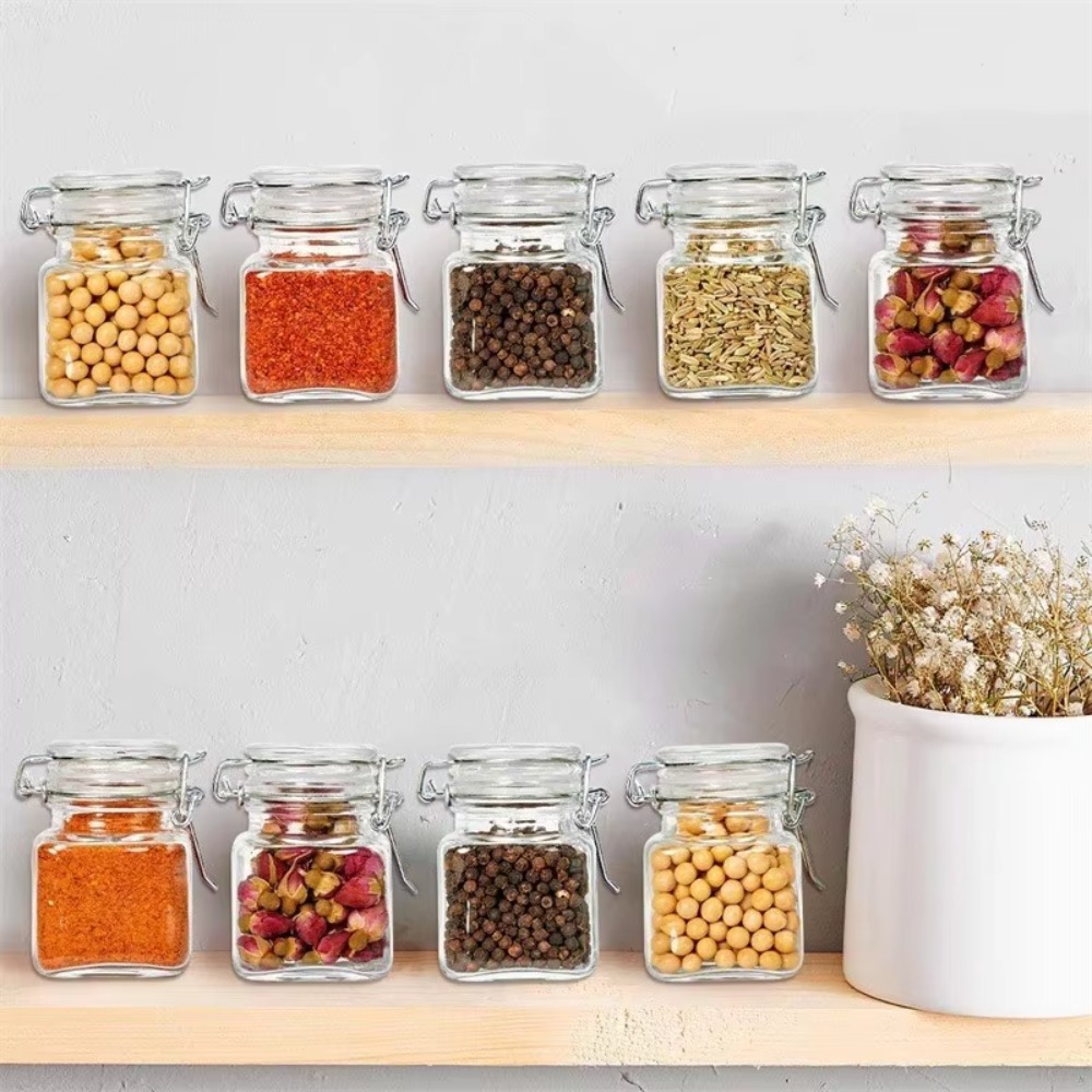 Frasco de Vidrio Sellado de 50 - Food Storage Glass Set reseña y precio