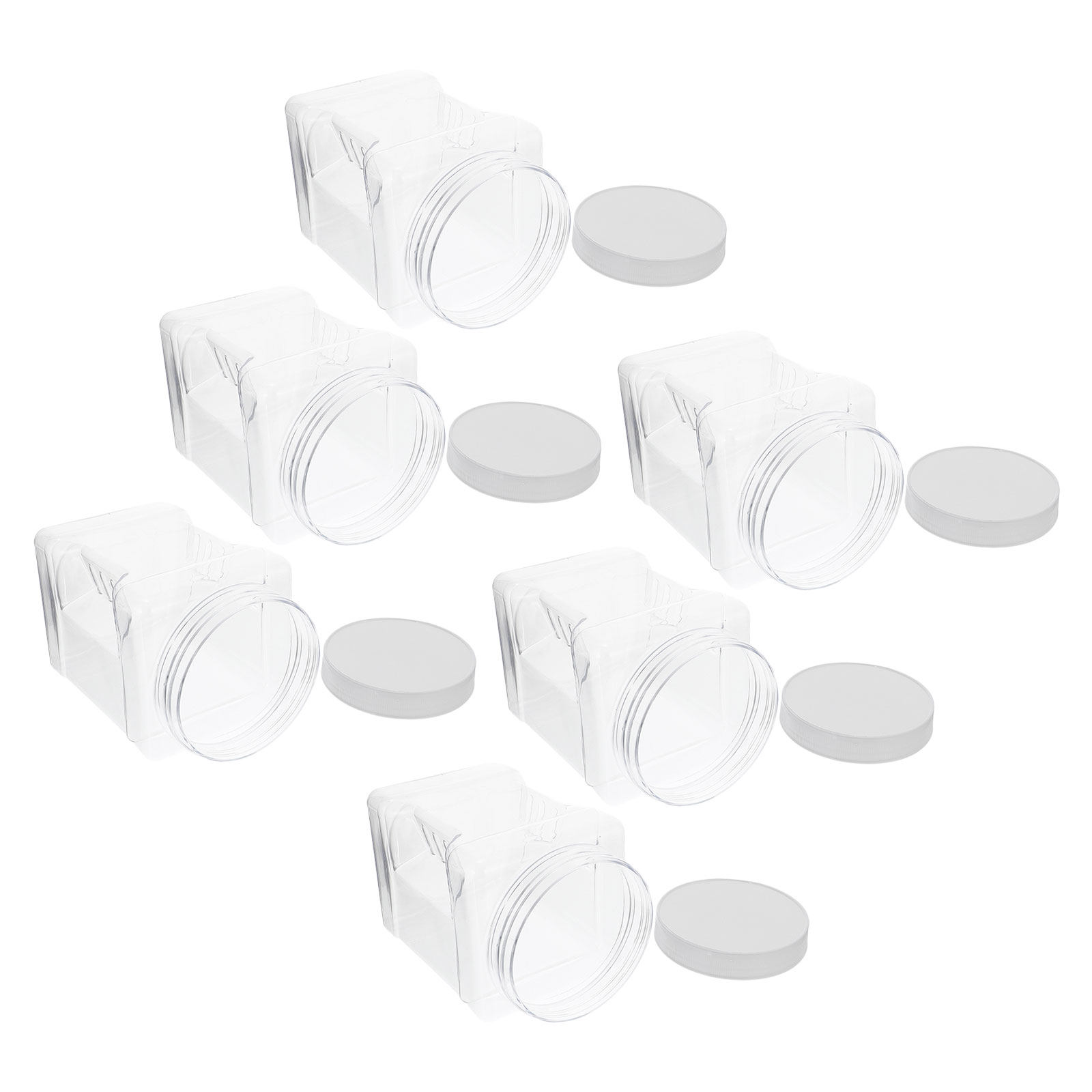 6 Frascos de Almacenamiento Tr - Food Storage Square Containers reseña y precio