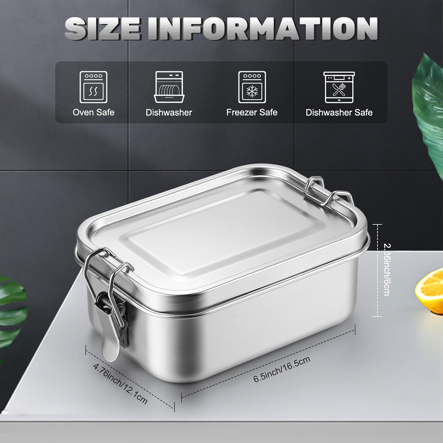 Recipientes de Acero Inoxidabl - Food Storage Organiser reseña y precio