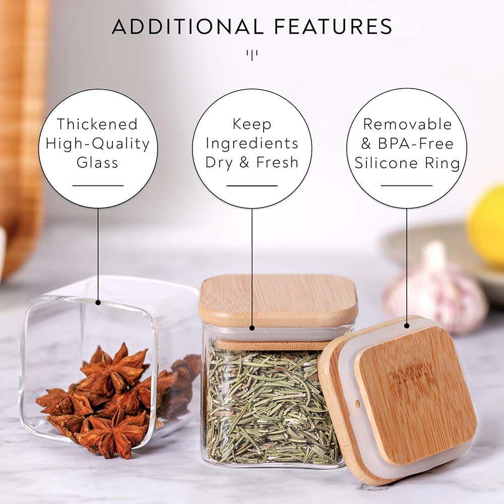 Juego de frascos de vidrio de  - Food Storage Glass Set reseña y precio