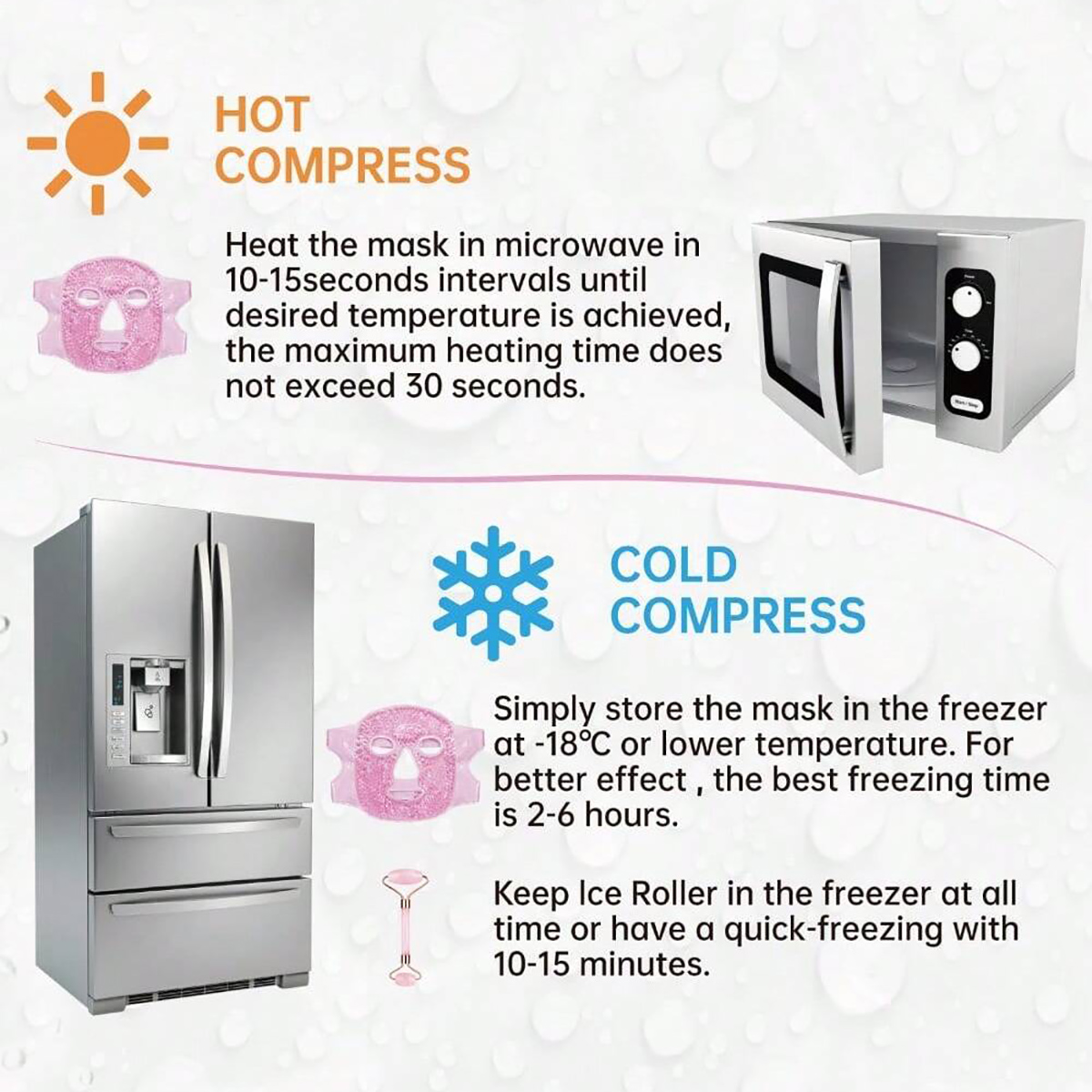 Gel refrescante hielo cara más - Cold Pack Ice Gel reseña y precio