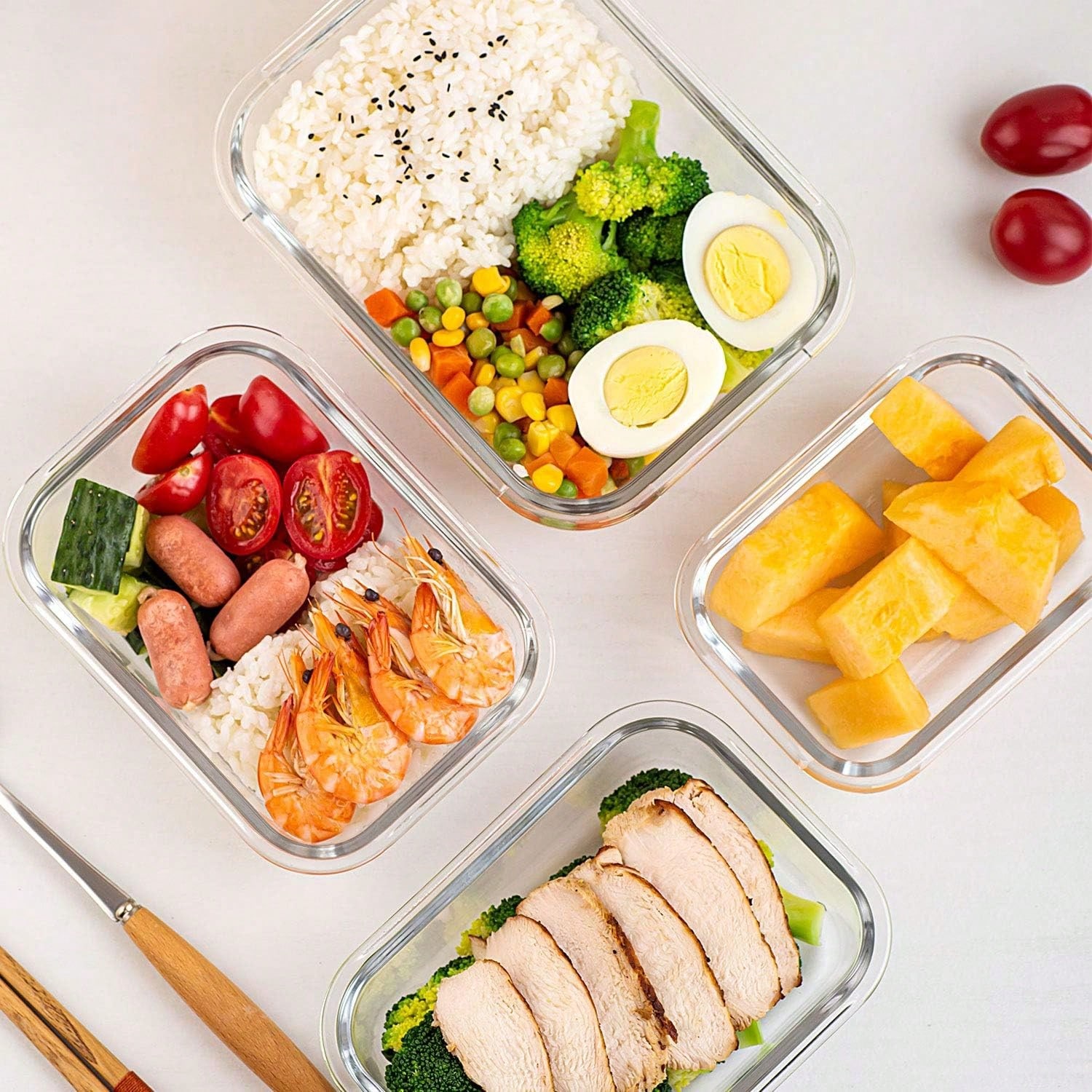 Paquete de 10 recipientes de v - Food Storage Square Containers reseña y precio