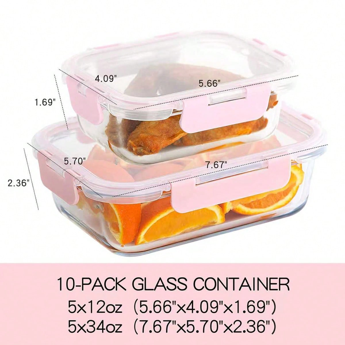 Paquete de 10 recipientes de v - Food Storage Square Containers reseña y precio