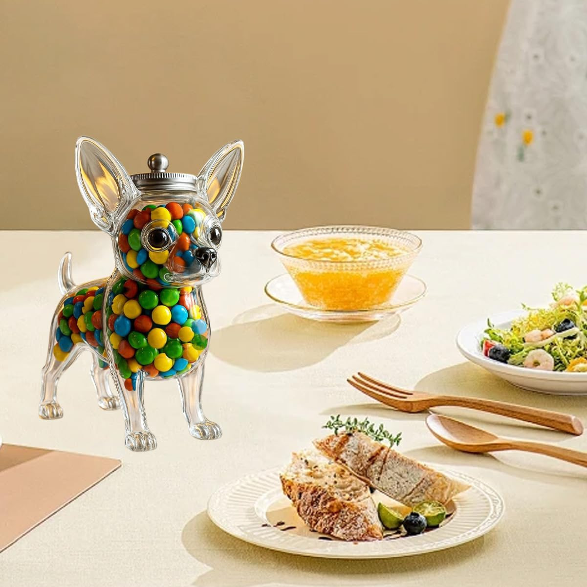 Contenedor con forma de Chihua - Food Storage Glass Set reseña y precio
