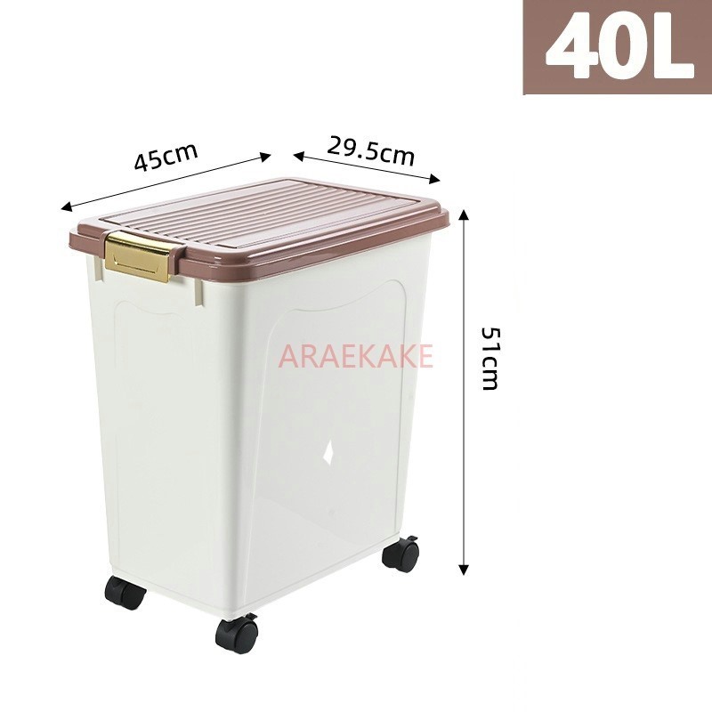 Cubo de comida grueso para per - Food Storage For Dog reseña y precio