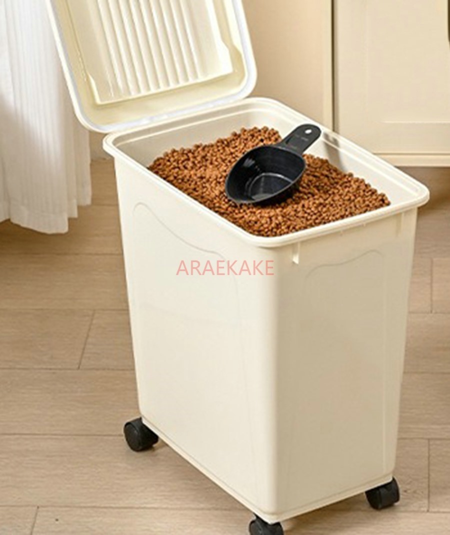 Cubo de comida grueso para per - Food Storage For Dog reseña y precio