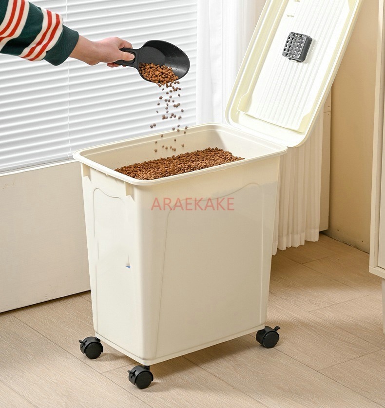 Cubo de comida grueso para per - Food Storage For Dog reseña y precio