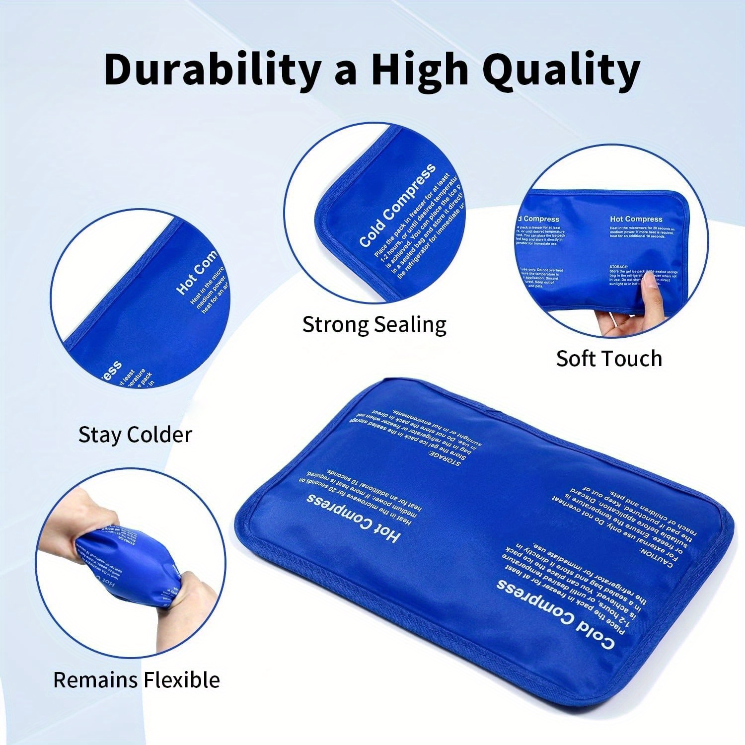 Compresas de Gel Frío/Calor Re - Cold Pack Ice Gel reseña y precio