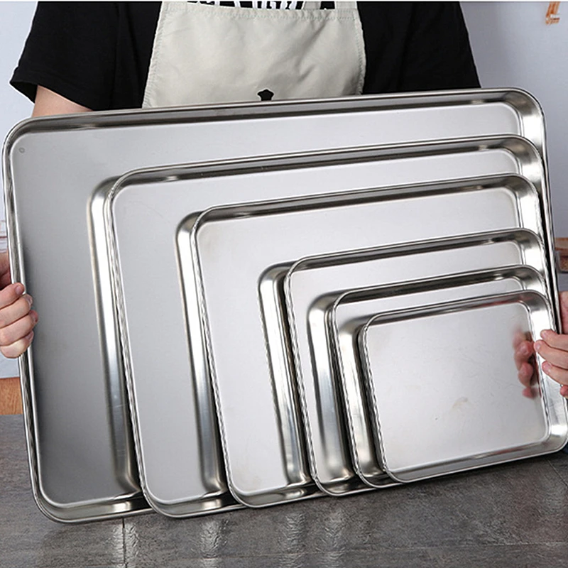 Bandejas Rectangulares de Acer - Food Storage Restaurant reseña y precio