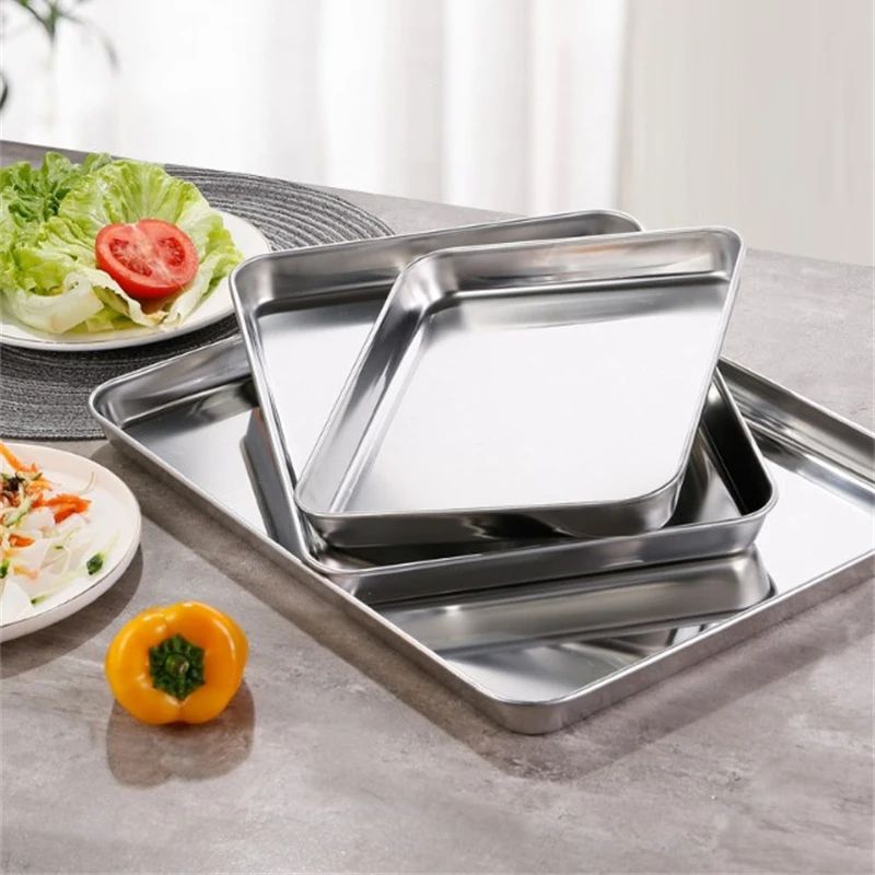 Bandejas Rectangulares de Acer - Food Storage Restaurant reseña y precio