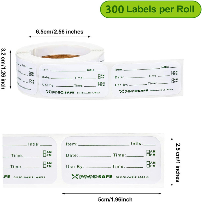 300/Uds etiquetas adhesivas de - Food Storage Restaurant reseña y precio