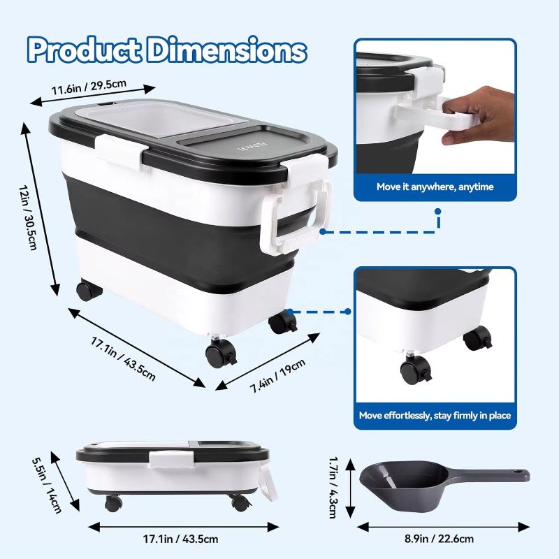 Contenedor de Almacenamiento d - Food Storage For Dog reseña y precio