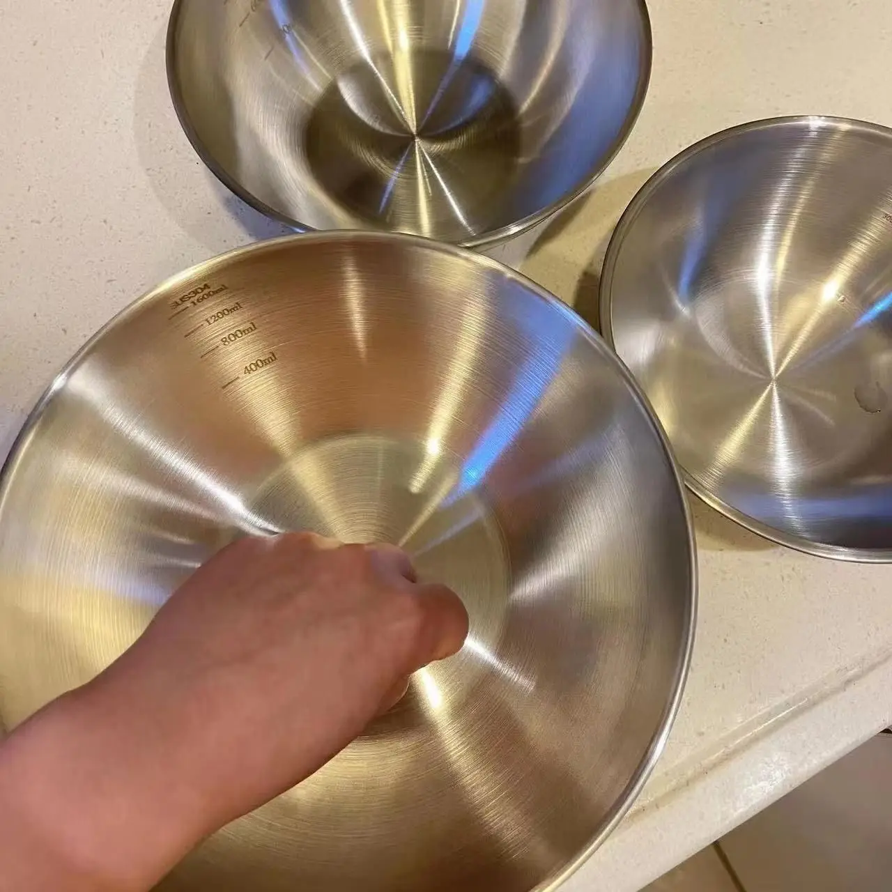 Juego de 3 Tazones de Acero In - Food Storage For Room reseña y precio