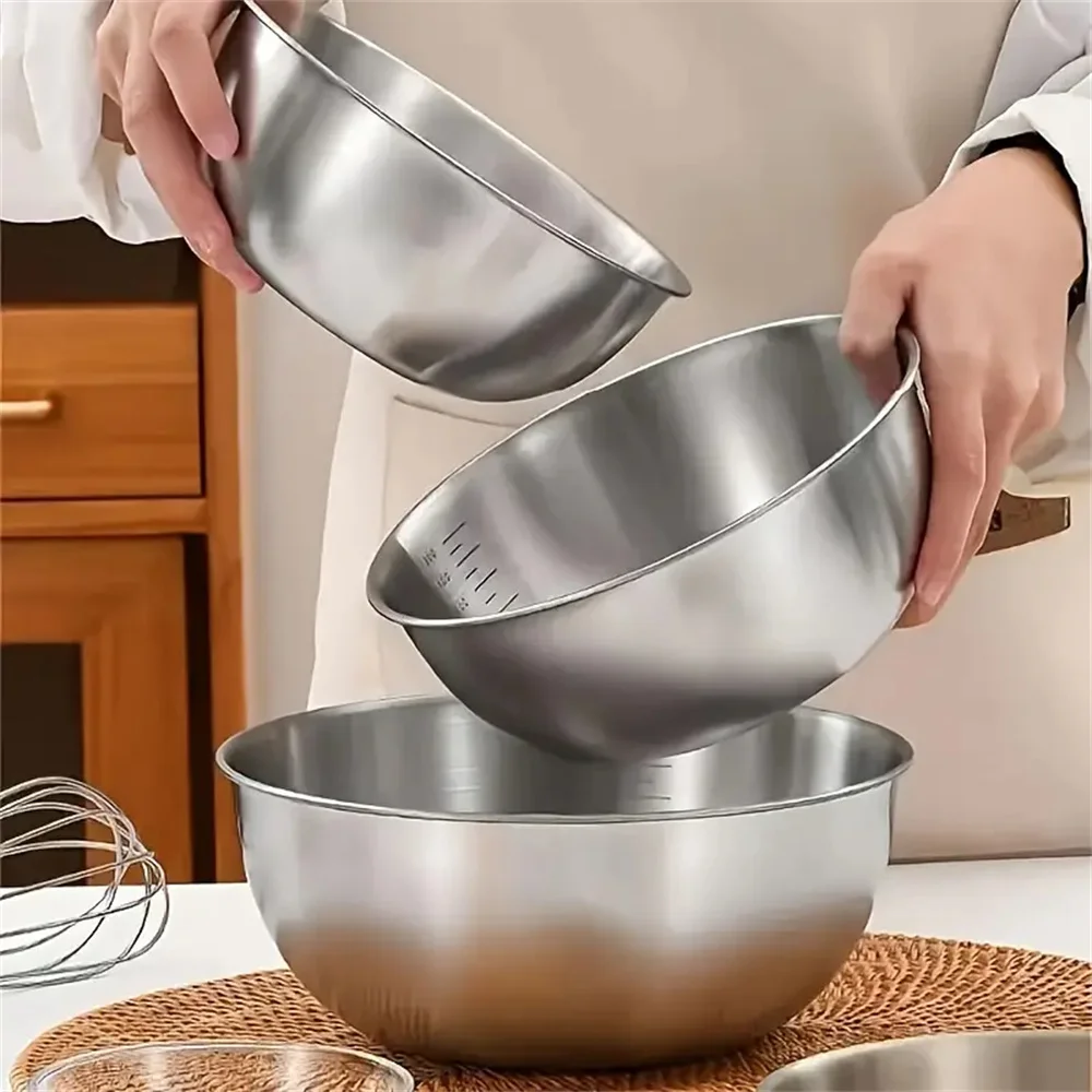 Juego de 3 Tazones de Acero In - Food Storage For Room reseña y precio