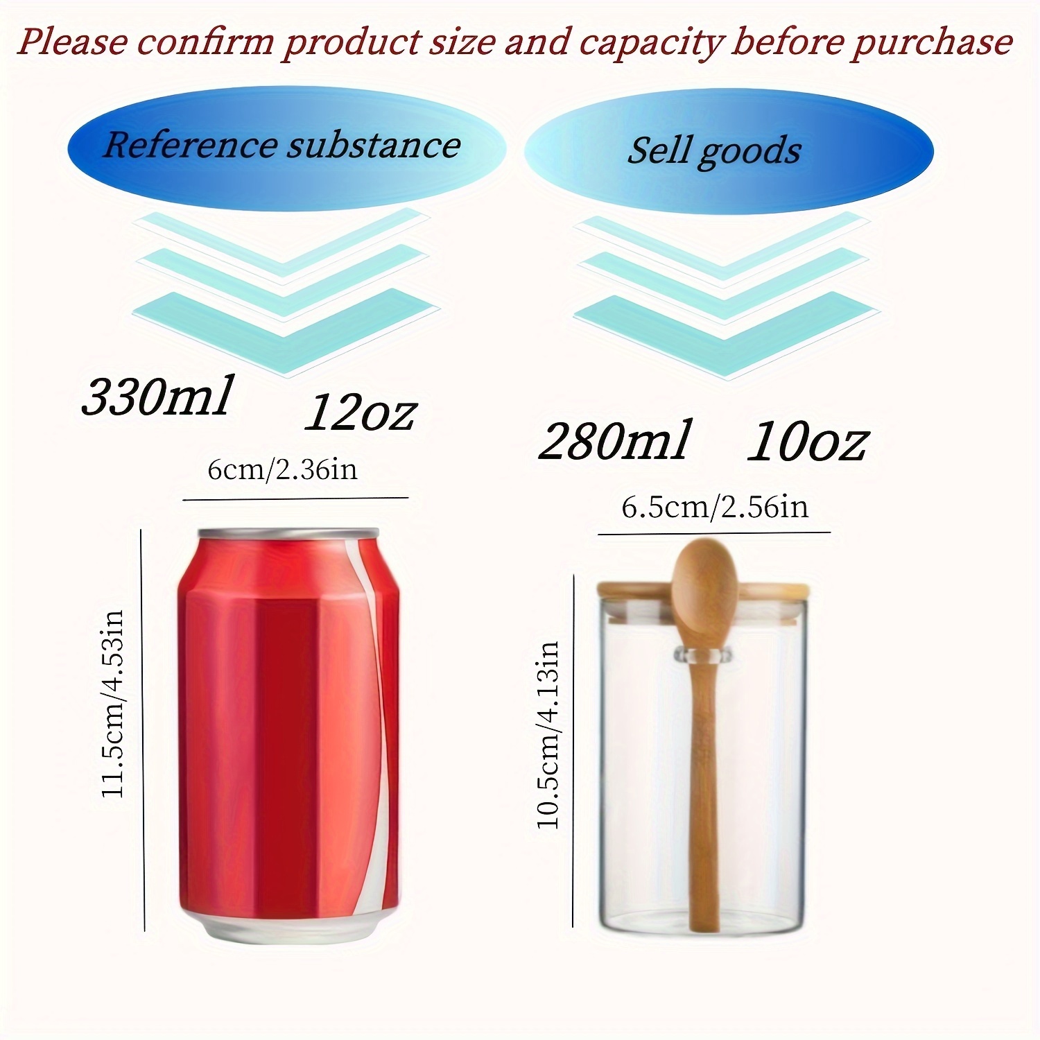 Tarro de dulces de 280 ml, tar - Food Storage Glass Set reseña y precio
