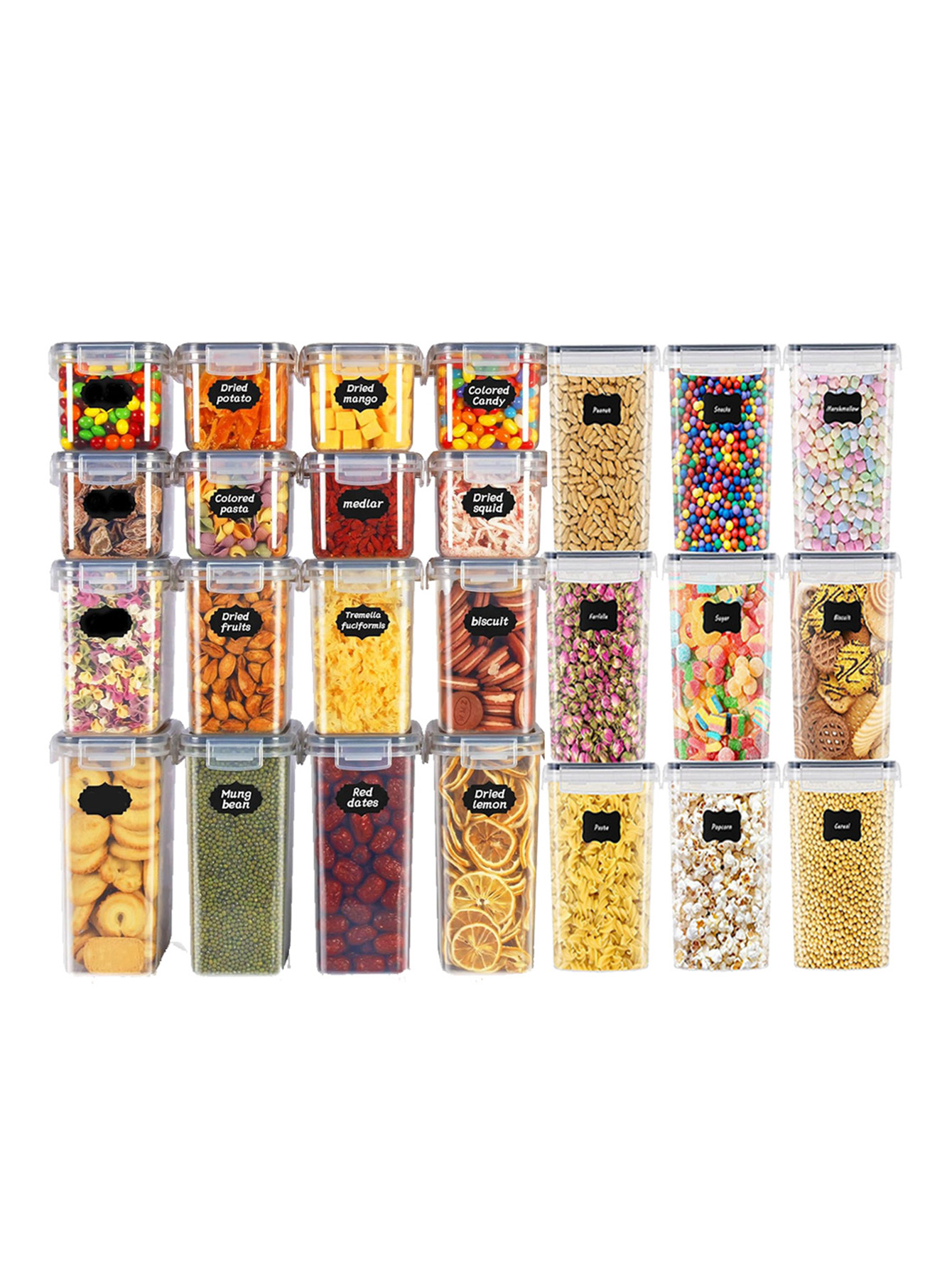 48 recipientes herméticos para - Food Storage For Room reseña y precio