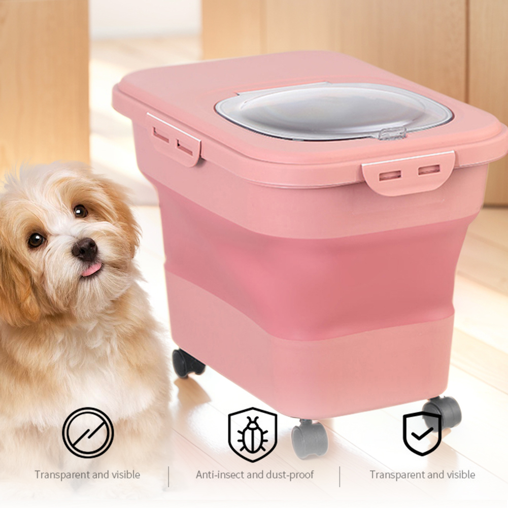 Caja de comida seca plegable p - Food Storage For Dog reseña y precio