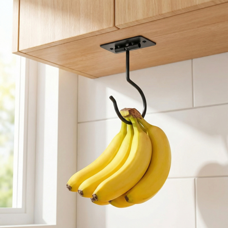 Gancho Adhesivo de Metal Negro - Food Storage For Room reseña y precio